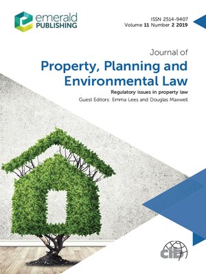 cover image of Journal of Property, Planning and Environmental Law, Volume 11, Number 2